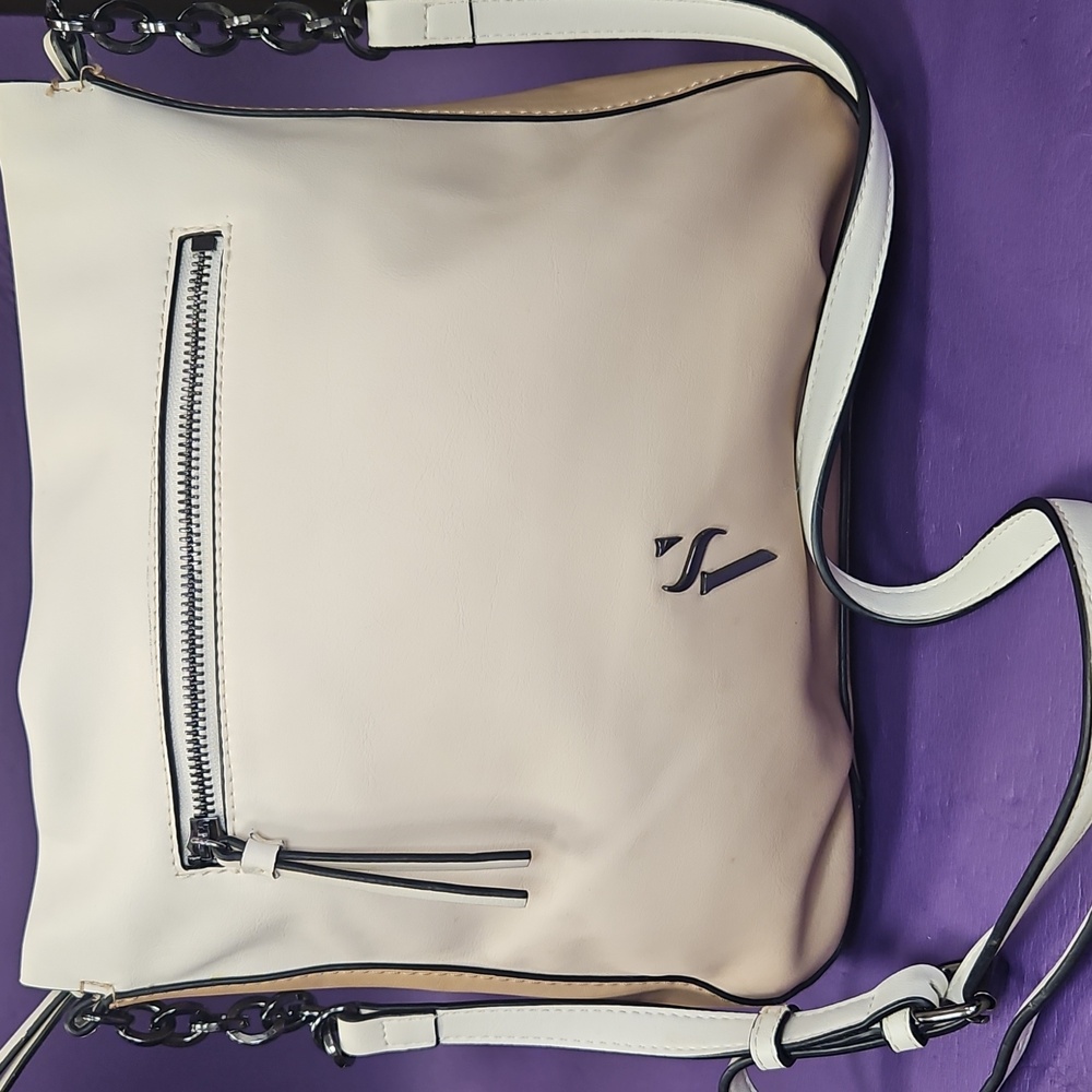 Simply Vera Vera Wang Cream and Tan Shoulder Bag - Picture 16 of 16